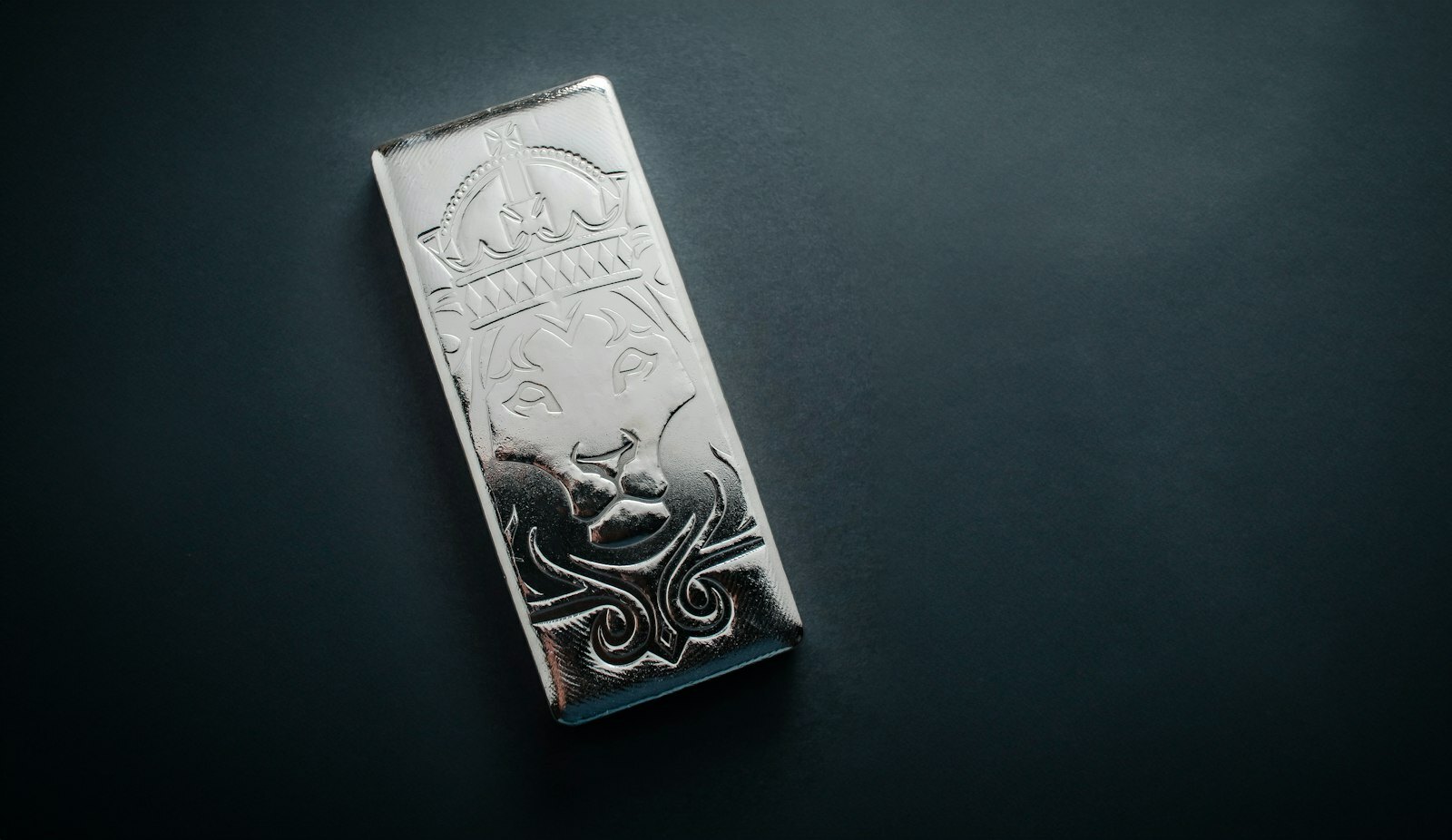 A piece of metal with a design on it